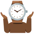 persona che scrolla le spalle + orologio