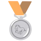 Silbermedaille + Pferd