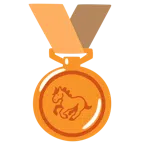Bronzemedaille + Pferd