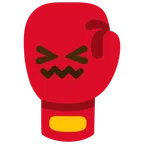Boxhandschuh + verwirrtes Gesicht