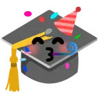 partying face + graduation cap