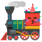 partying face + locomotive