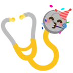 partying face + stethoscope