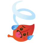faccina accaldata + foglia al vento