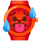 faccina accaldata + orologio