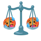 faccina accaldata + bilancia a doppio piatto