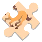 Puzzleteil + Pferd