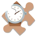 Puzzleteil + Armbanduhr