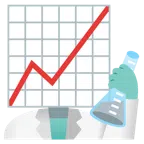 provetta + grafico con andamento positivo