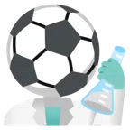 provetta + pallone da calcio