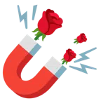 자석 + 장미꽃