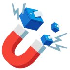 Magnet + Urne mit Wahlzettel