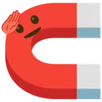 calamita + faccina che fa il saluto