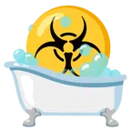 sapone + simbolo del rischio biologico