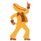 Discokugel + Hotdog