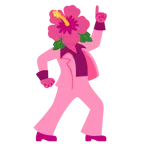 Discokugel + Hibiskus