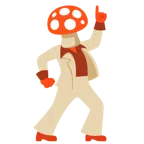Discokugel + Fliegenpilz