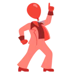 Discokugel + Luftballon
