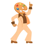 Discokugel + Mischpalette
