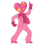 Discokugel + funkelndes Herz