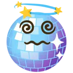 Discokugel + schwindlig