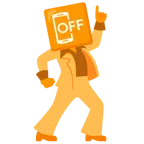 Discokugel + Mobiltelefon aus