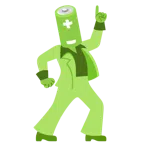 Discokugel + Batterie
