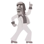 Discokugel + Statue