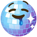 Discokugel + sabberndes Gesicht