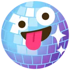 Discokugel + irres Gesicht