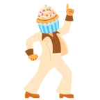 Discokugel + Cupcake