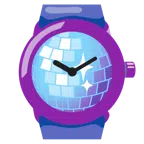 Discokugel + Armbanduhr