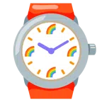Armbanduhr + Regenbogen