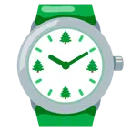 Armbanduhr + Nadelbaum
