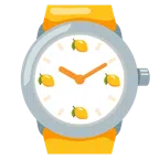 Armbanduhr + Zitrone
