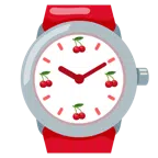 Armbanduhr + Kirschen