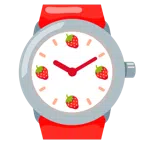 Armbanduhr + Erdbeere