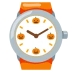 orologio + zucca di Halloween