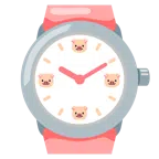 Armbanduhr + Schweinegesicht