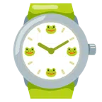 Armbanduhr + Frosch