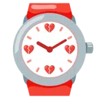 orologio + cuore infranto