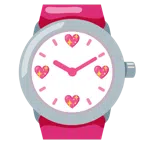 orologio + cuore che luccica