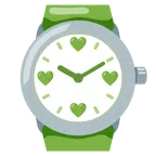 orologio + cuore verde