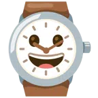orologio + faccina con un gran sorriso