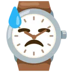 orologio + faccina abbattuta sudata