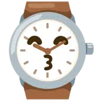 orologio + faccina che bacia con occhi sorridenti