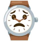 orologio + faccina preoccupata