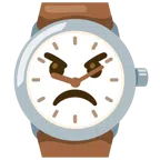 orologio + faccina arrabbiata