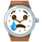 orologio + faccina che piange
