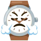 orologio + faccina che sbuffa